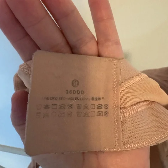 Lululemon Run Times Bra *High Support 36DDD Nude - Picture 7 of 7